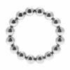 Master Series Meridian Stainless Steel Beaded Cock Ring SM