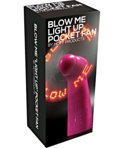 Blow Me Light Up Pocket Fan Pink